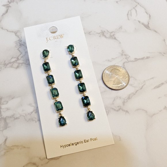 J.Crew Factory Crystal Drop Earrings - Picture 4 of 5